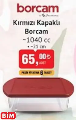BORCAM KIRMIZI KAPAKLI BORCAM